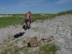 Steven at site where a titanathere was found in the Chadron Formation