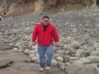 Joe on the beach at Newport