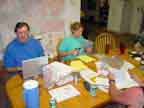 Dr. Martin and Jen cataloguing specimens