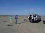 Getting ready for our first day of collecting at Fossil Lake