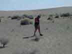 Steven walking the desert in search of treasures