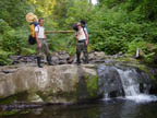 The first waterfall to navigate