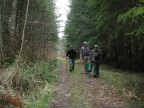 Larry Purchase, Andrew Bland, and Steven Bland on their way to Salmon Creek