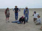 First day in the Field. Steven and Bruce on the left